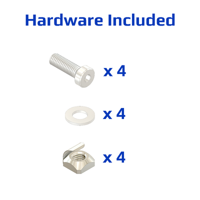 40-120-3SS MODULAR SOLUTIONS GUSSET BRACKET<BR>45MM X 90MM WITH STAINLESS STEEL HARDWARE REINFORCEMENT ANGLE